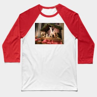 Nativity Scene in St. Patrick's Cathedral, NYC Baseball T-Shirt